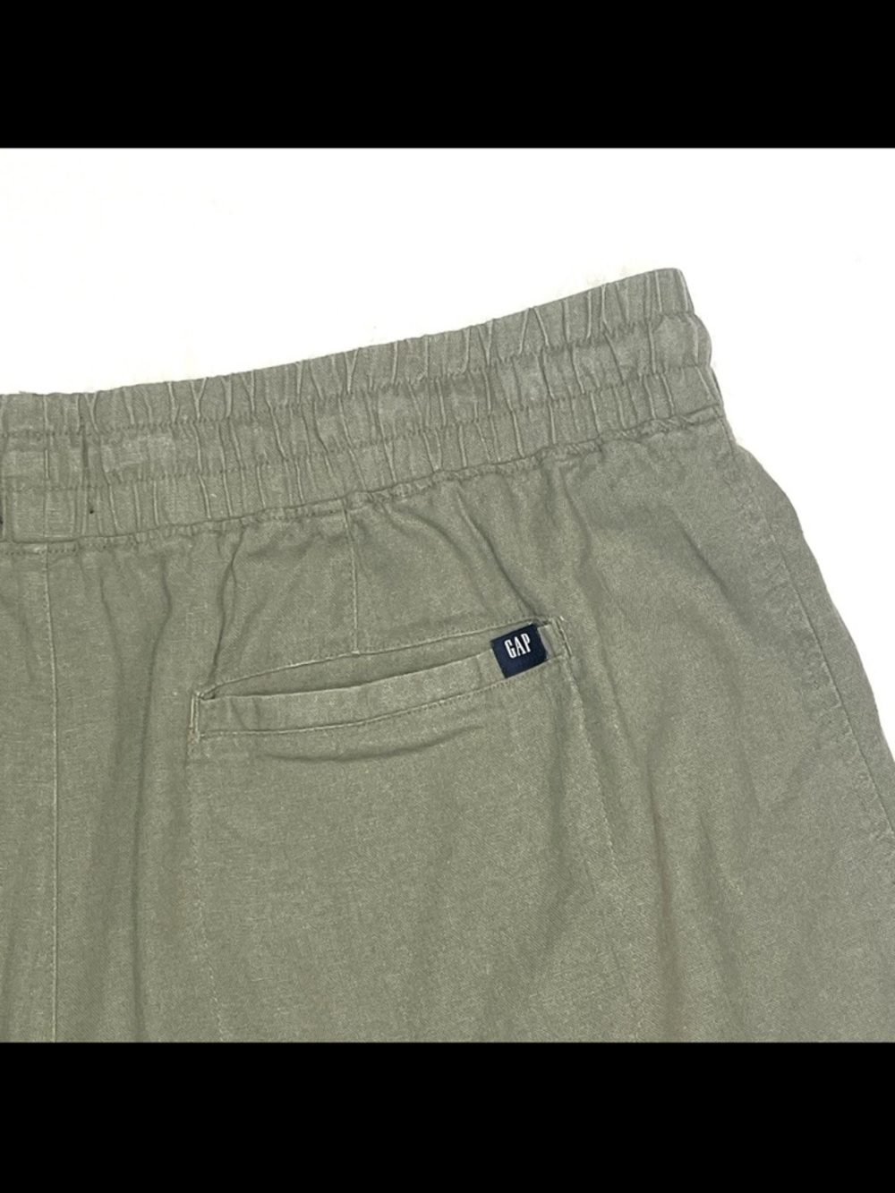 Gap nwot Olive Green Drawstring Women’s Casual Shorts size medium - Picture 8 of 8